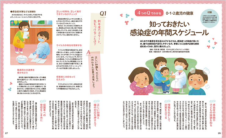 4月号はフラワー紙を使って