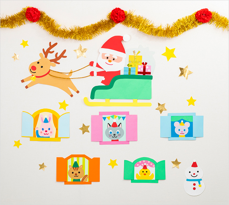 クリスマス壁面